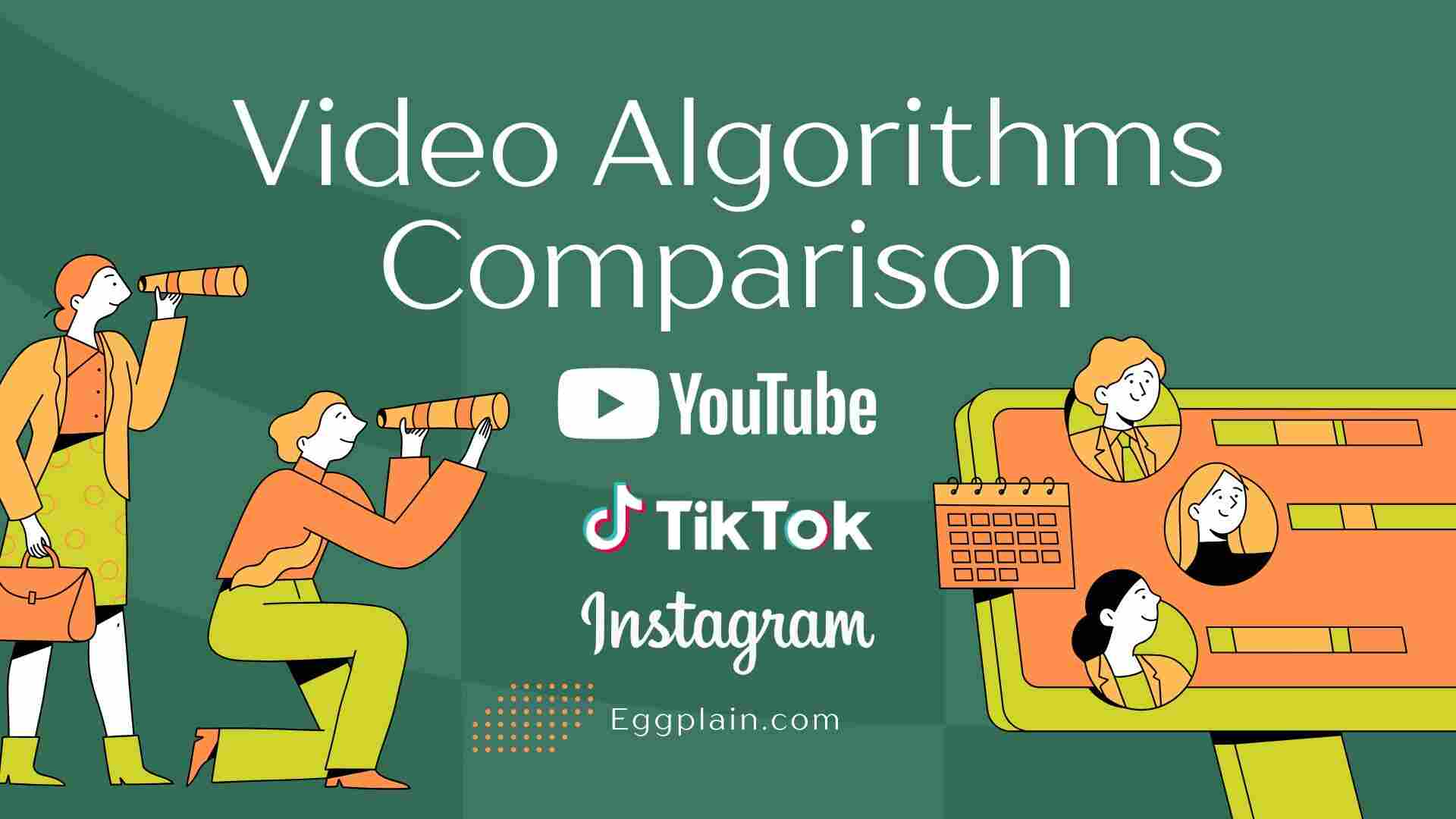 Video Algorithms Comparison YouTube, TikTok, and Instagram